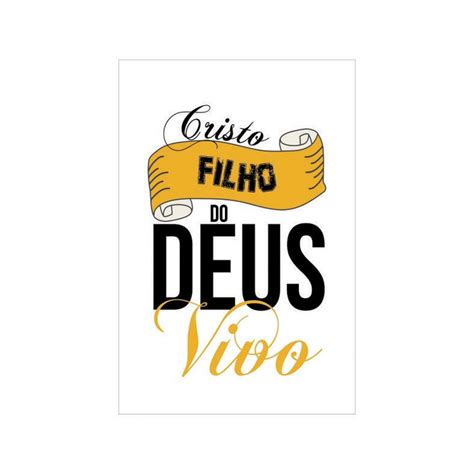 Placa Decorativa Fé E Religião Cristo Filho Do Deus Vivo Elo7