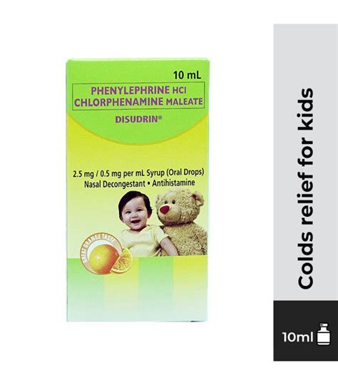 DISUDRIN Phenylephrine Chlorphenamine Maleate 10ml Oral Drops