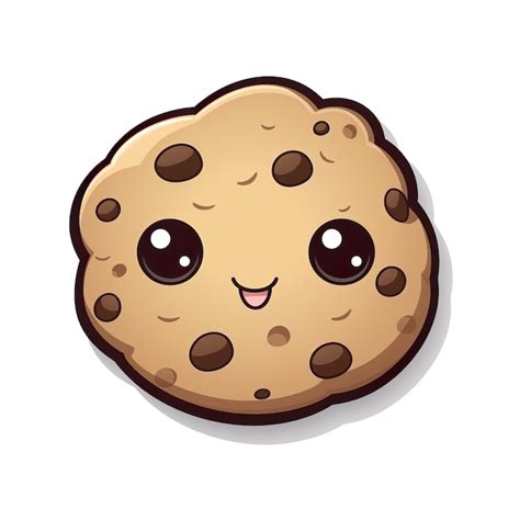 Premium Photo Cute Kawaii Cookie Sticker