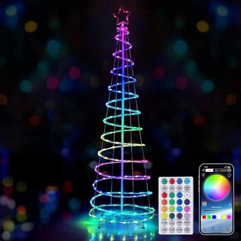 Amazon Lighted Spiral Christmas Tree Ft With Star Topper App