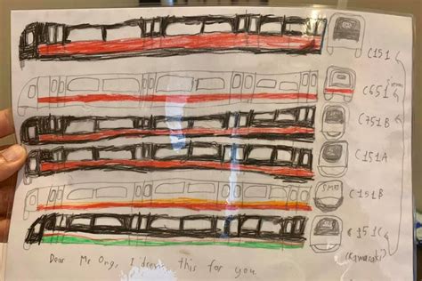 8 Year Old Mrt Fan Shares Train Sketches With Ong Ye Kung Wants To