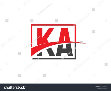 Ka Letter Logo Design Template Stock Vector Royalty Free 2025305975