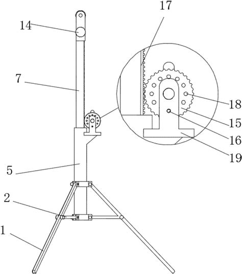 一种高度和角度可调的灯具支架的制作方法