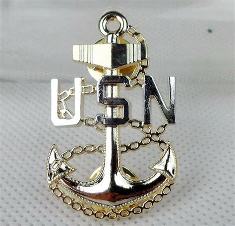 Tomwang2012 Golden Us Navy Usn Badge Pin Insignia 0016sports