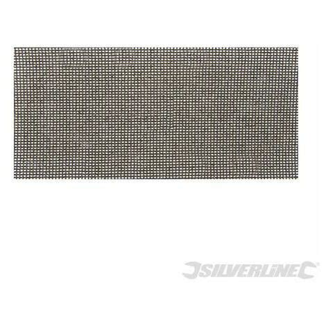 Silverline Hook Loop Mesh Sheets X Mm Pk Grit