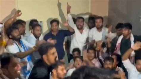 Nsui Workers Storm Nta Office In Delhi Lock Building From Inside