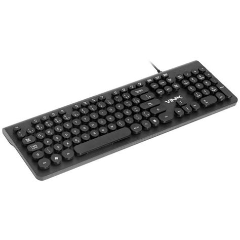 Teclado Multimidia Usb Dynamic Circle Abnt Teclas Redondas Cabo Usb