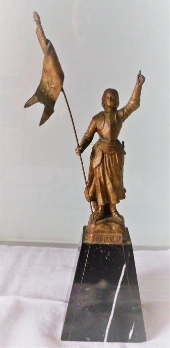 Superbe statue de Sainte Jeanne D Arc XIX ème 1 Régule Catawiki