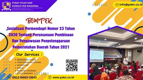 Jadwal Bimtek Sosialisasi Permendagri Nomor 23 Tahun 2020 Tentang