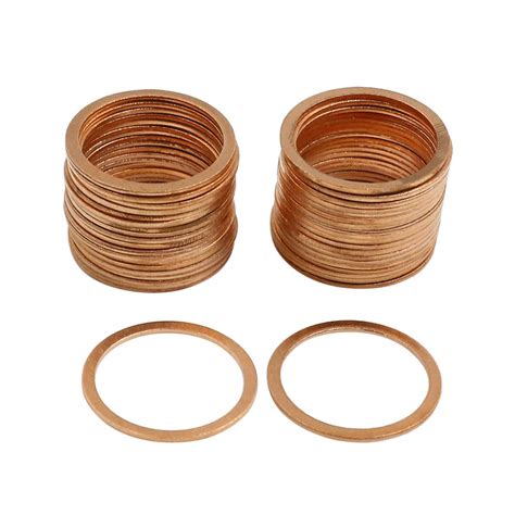 Amazon X AUTOHAUX 40 Pcs 22mm Inner Diameter Copper Washers Flat