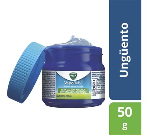 Ungüento Vick Vaporub Mentol Síntomas Resfriado 50g Mercadolibre