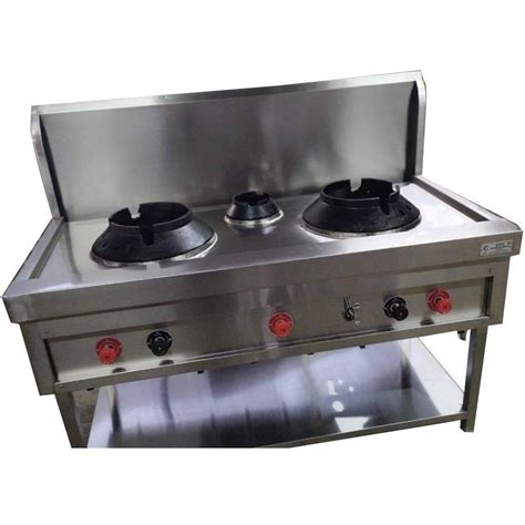 Blue Pearl 3 2 Big 1 Small Three Burner Chinese Gas Range For