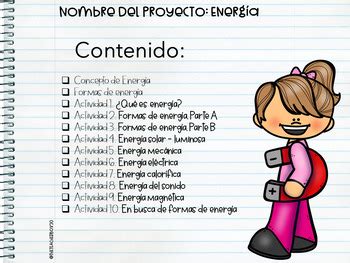 Energía 1º Ciencias Libreta Interactiva by The teacher box 20