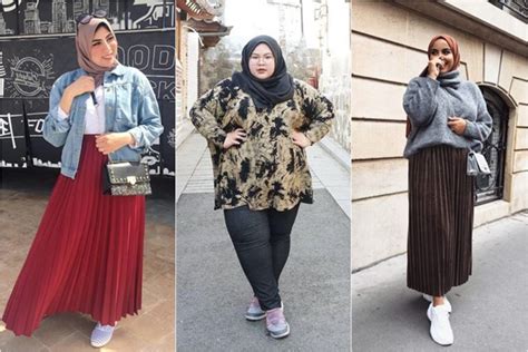 Kartinimedia Id Tips Fashion Style Untuk Pengguna Hijab Bertubuh Gemuk