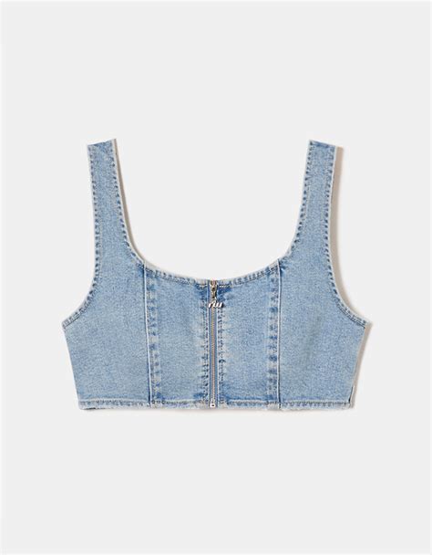 Bralette Aus Denim Tally Weijl Deutschland