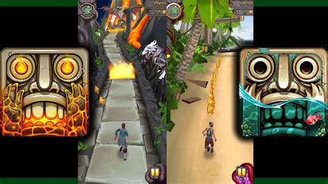 Temple Run 2 Volcano Island Vs Temple Run 2 Pirate Cove YouTube