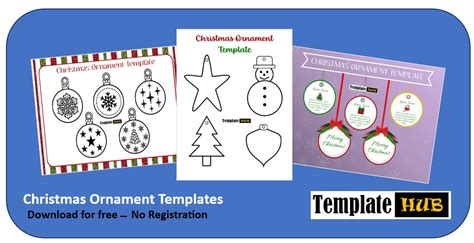 Christmas Ornament Templates - Templates Hub