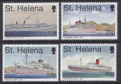 St Helena Sg Union Castle Mail Ships St Series Set Of