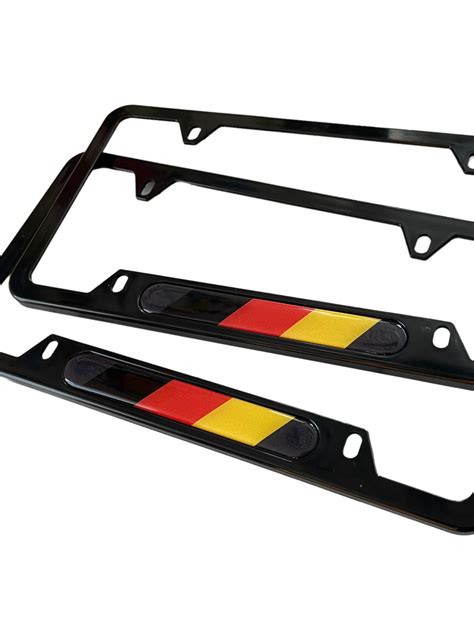 Metal License Plate Frame For Porsche Cayenne Macan Taycan Germany