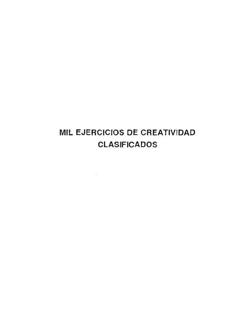 Pdf Ejercicios De Creatividad Dokumen Tips