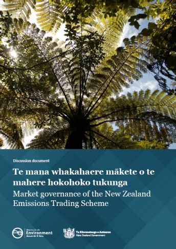 Market Governance Of The New Zealand Emissions Trading Scheme