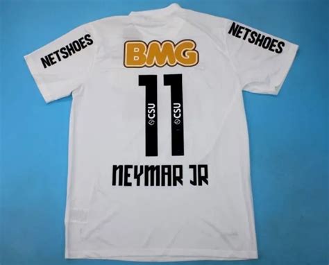 MAGLIA CALCIO RETRO Santos Home 11 12 11 Neymar Jr O Ney Brasile Paris