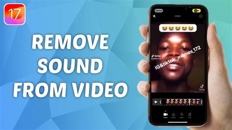 How To Remove Sound From Video On IPhone IOS 17 YouTube