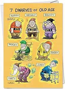 NobleWorks 1 Awesome Birthday Greeting Card Cartoon Art Happy