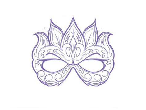 Masquerade Mask Drawing at GetDrawings | Free download