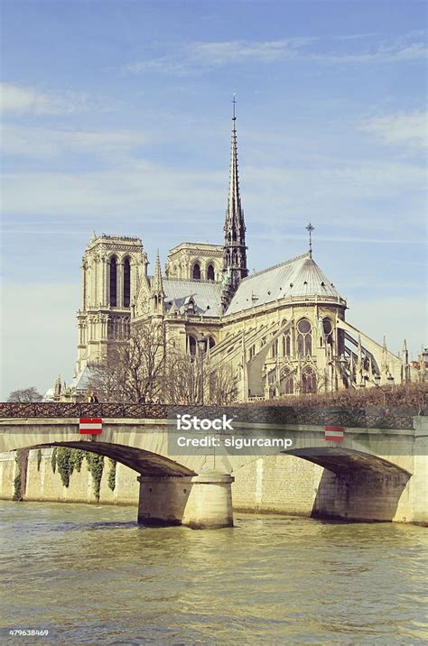 Our Lady Of Paris Cathedral Stock Photo - Download Image Now - Arch ...