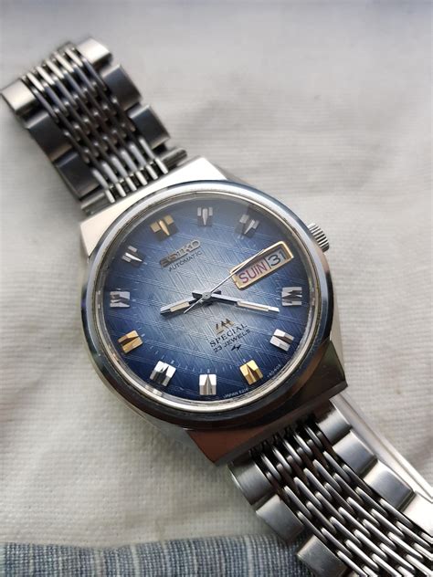 Wts Seiko Lm Special Blue Textured Dial Automatic Movement