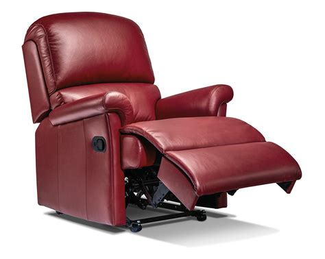 Nevada Small Leather Recliner - Sherborne Upholstery