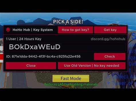 How To Get Hoho Hub Key 2025 Blox Fruits Hoho Hub Script Key