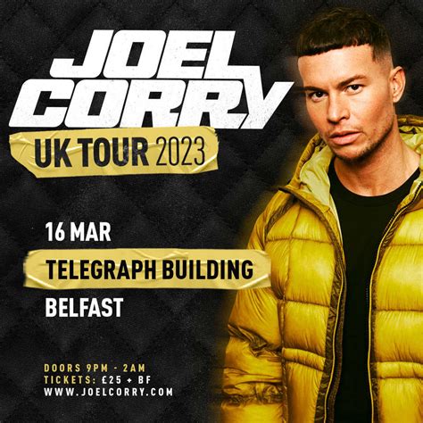 Joel Corry Announces Show At The Telegraph Building Belfast Next March