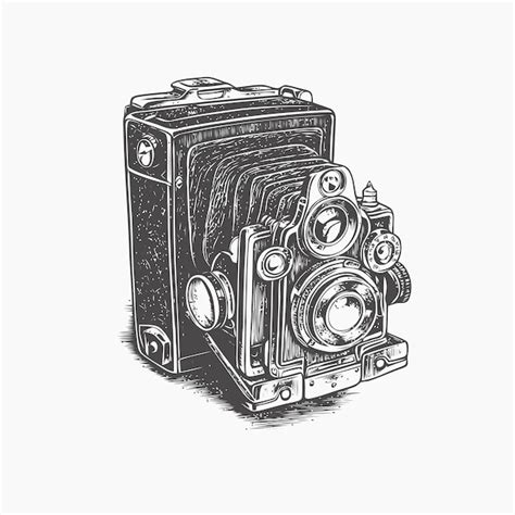 premium vector sketch  camera sketch camera hand draw