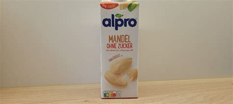 Alpro Mandel Drink Ohne Zucker ungeröstet Kalorien Neue Produkte