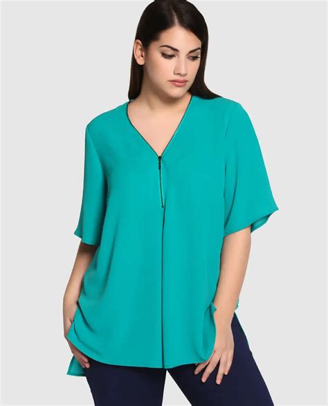 Blusas De Talla Grande Tendencias De Moda Para Chicas Curvy Con Mucho