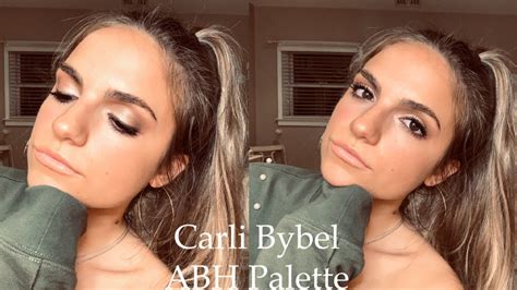 Natural Glam Makeup Tutorial Carli Bybel X Abh Palette Youtube