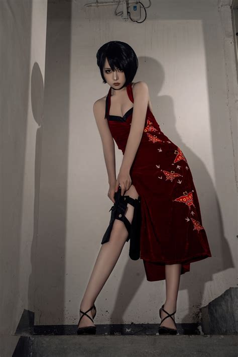 Nekokoyoshi 爆机少女喵小吉 Ada Wong Set Cosplay Leaked Celeb Jihad