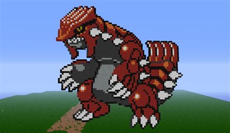 Groudon Pixel Art Made By Ajx Minecraft Project