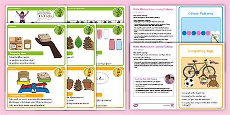 👉 Eyfs Challenges Support White Rose Maths Measure And Pattern