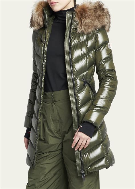 Moncler Marre Long Puffer Coat With Removable Shearling Trim Bergdorf Goodman