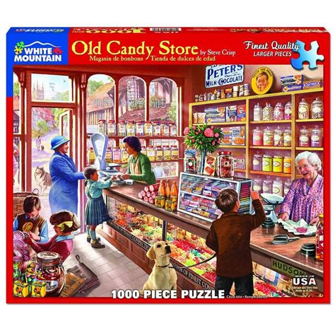 White Mountain Old Candy Store 1000 Piece Puzzle Jigsaw Puzzles