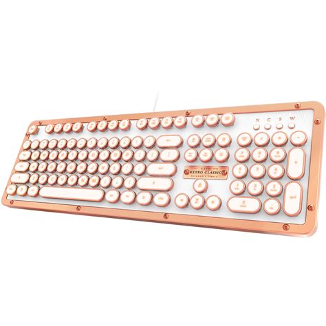 AZIO Retro Classic BT Wireless Backlit Mechanical Keyboard (Artisan ...