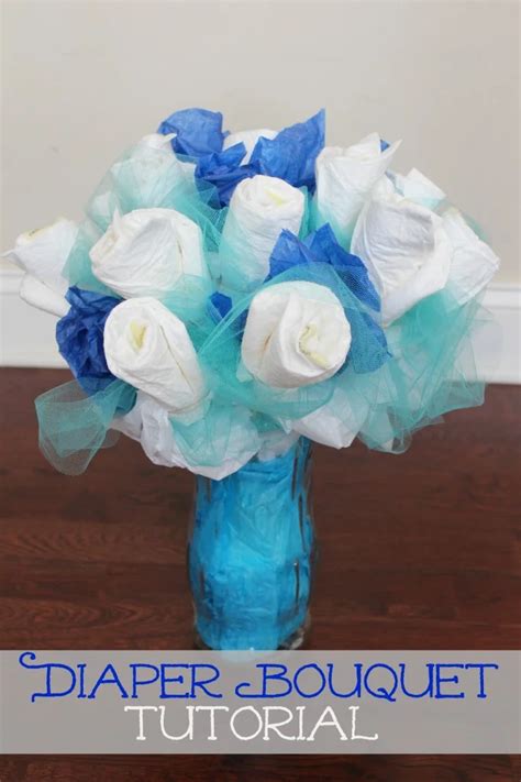diaper flower bouquet how to make