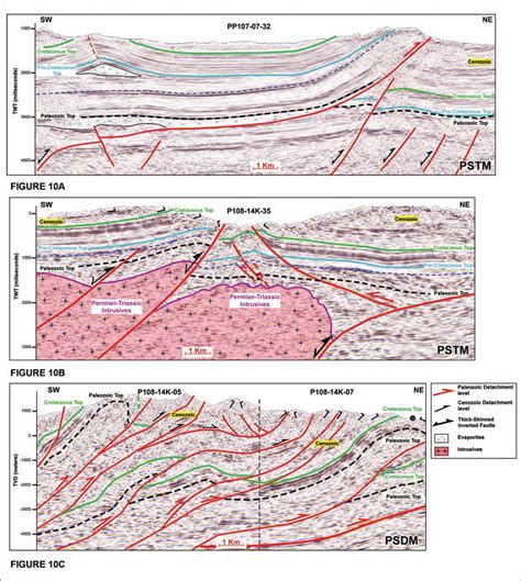 Pachitea And Ene Basins Interpreted Seismic Lines See Figure 9 For