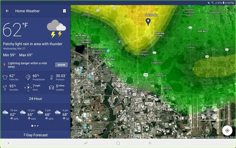 National Weather Map Radar Loop - Map