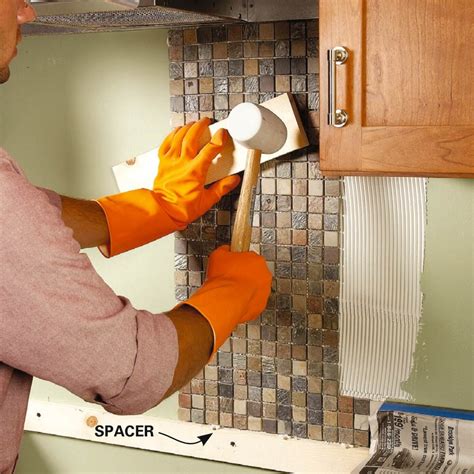 Installing A Kitchen Backsplash With Mosaic Tile Things In The Kitchen