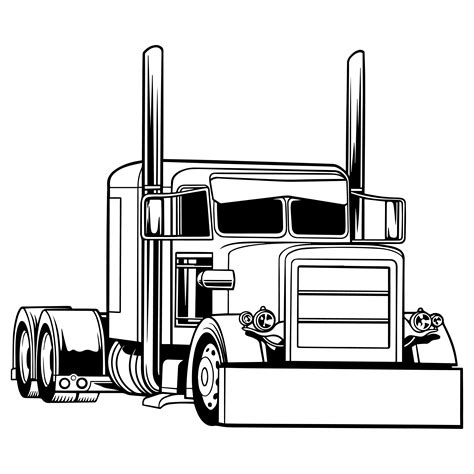 Semi Truck Svg Semi Truck Clipart Semi Truck Cricut Semi Inspire