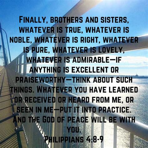 Philippians 4 8 Whatever Is True New International Version